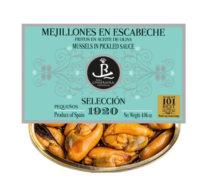 Selection 1920 -Mussels in Escabeche - Origin "Galician estuaries" (120g)