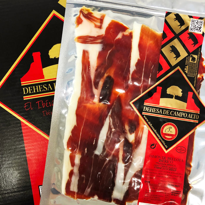 【西班牙直送】75% 混種黑毛豬 48個月 Iberico 手切火腿片(真空包裝)