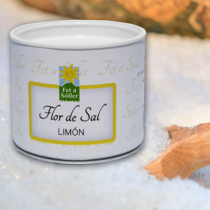 Flor de Sal Natural organic salt flower with lemon ( 100g )