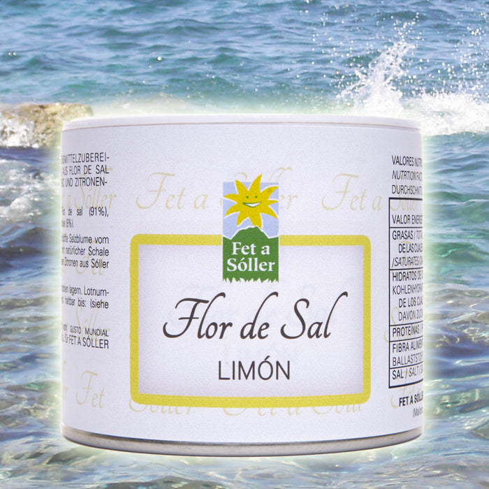 Flor de Sal Natural organic salt flower with lemon ( 100g )