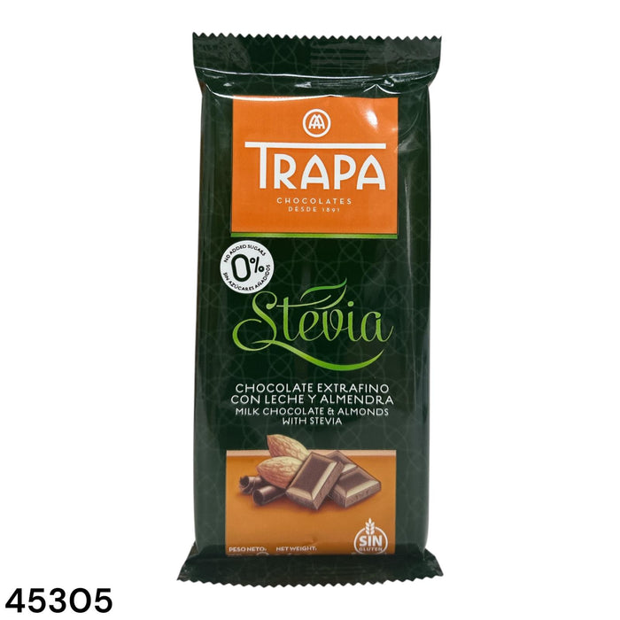 Trapa - 輕甜杏仁朱古力(甜菊配方) - 75g