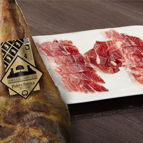 Sliced 18-Months 50% Iberico Cebo de Campo Pork Shoulder Ham (Vacuum Packaging)