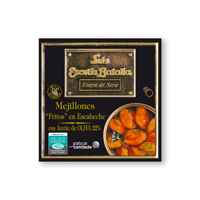 Luis Escuris Batalla - Canned Pickled Mussels in Olive Oil 118g