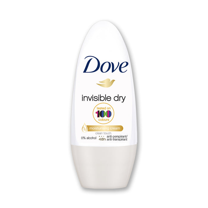 Dove - Dry, non-marking antiperspirant roll-on deodorant 50ml (Imported from France)