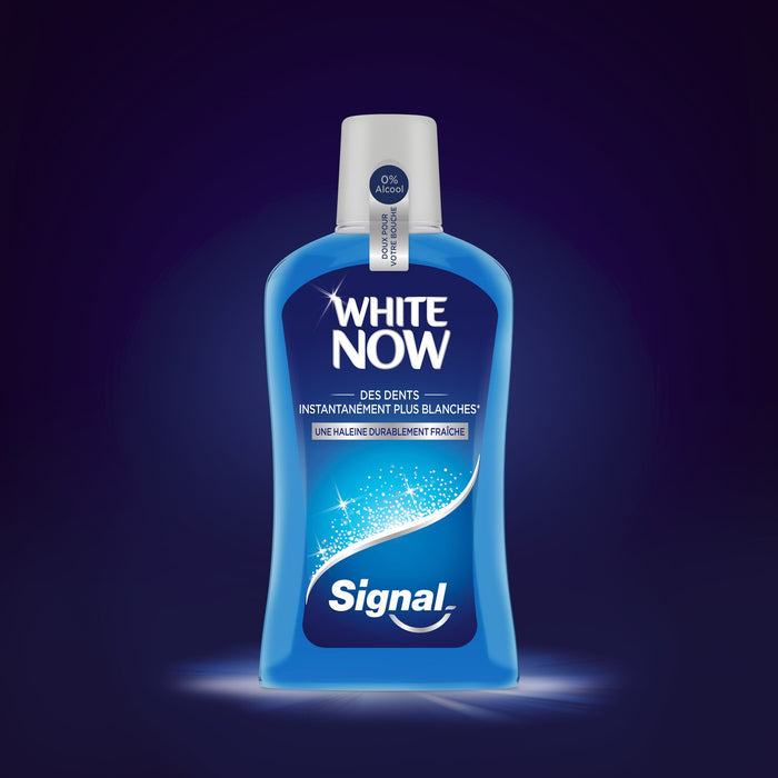 Signal - White Now Antibacterial Mouthwash 500ml (Imported from France)