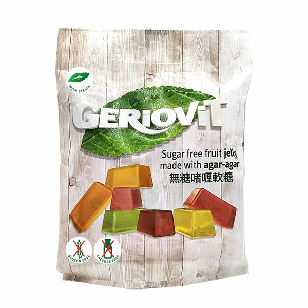 Gerio - 無糖啫喱軟糖 (蜜瓜, 香蕉, 香橙, 香桃, 士多啤梨, 樹莓) 40g